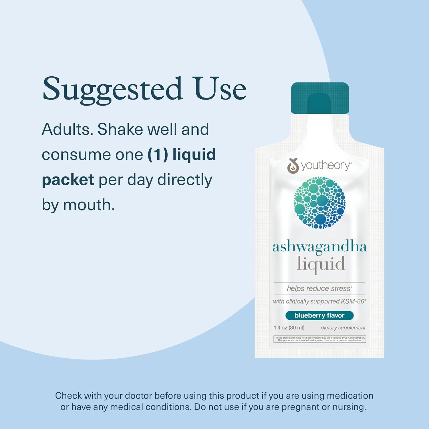 Youtheory Ashwagandha Liquid Uses Organic KSM-66 Herbal Blend to Support Energy