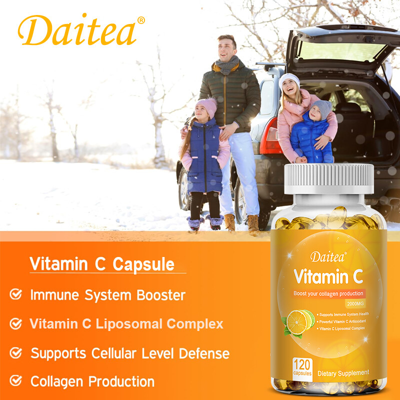 Vitamin C 1600 Mg – 30to120 Capsules Immune System Support Vitamin C