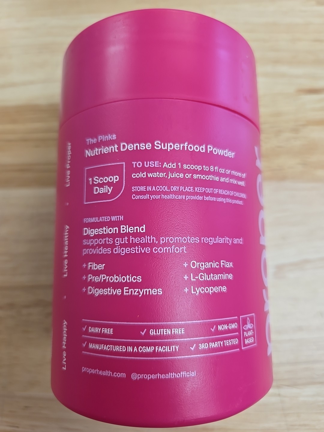 Proper The Pinks Digestion + Bloat Relief Dietary Supplement Powder – 5.92oz