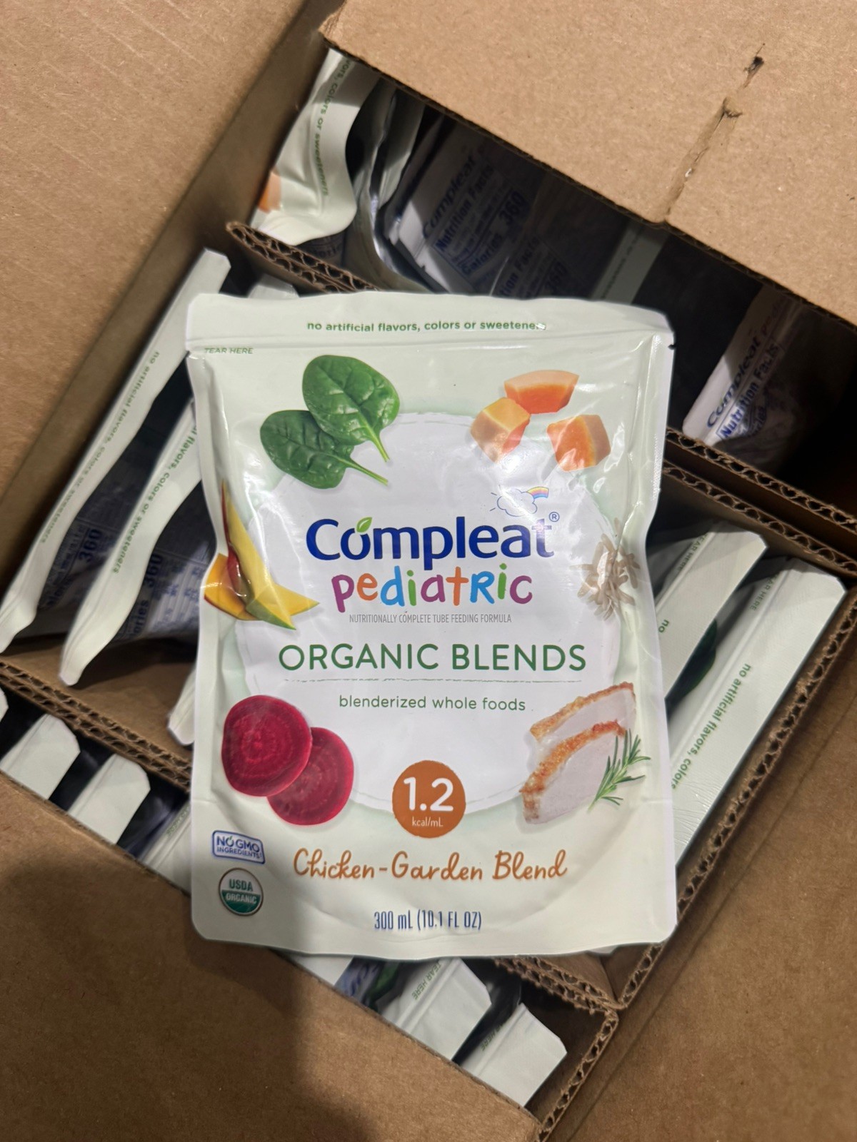 Compleat Pediatric Organic Blends Plant Base Tube Feeding qt. 24 EXP.Jan2027