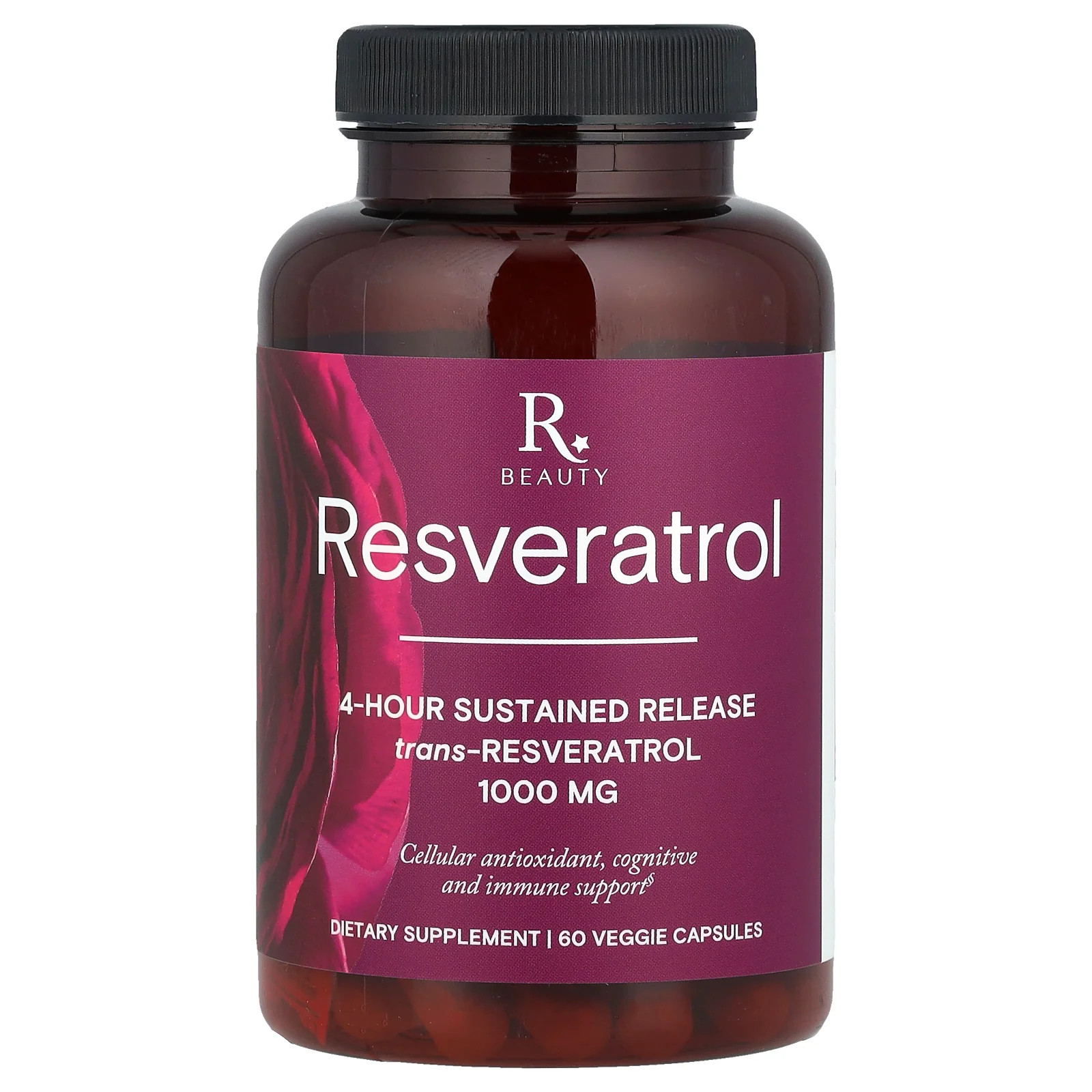 2 X Reserveage Beauty, Resveratrol, 60 Veggie Capsules