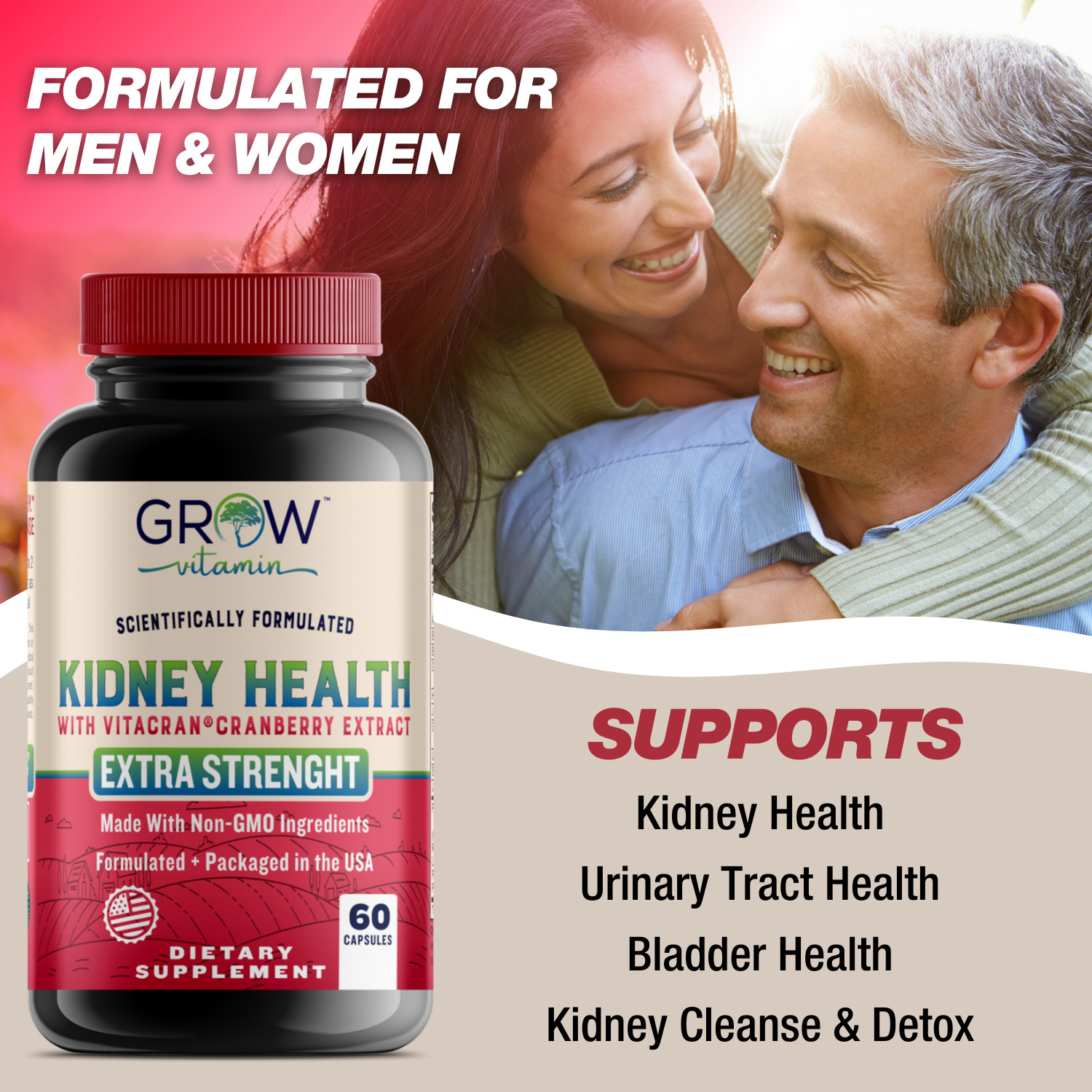 Kidney Restore Health Cleanse Support Detox Natural Supplement High Quality
