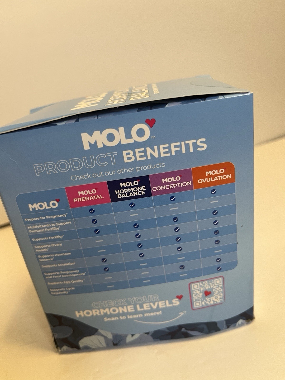 MOLO Hormone Balance Supplement Drink Mix Powder, 30 Stick Packs, Women. Orange