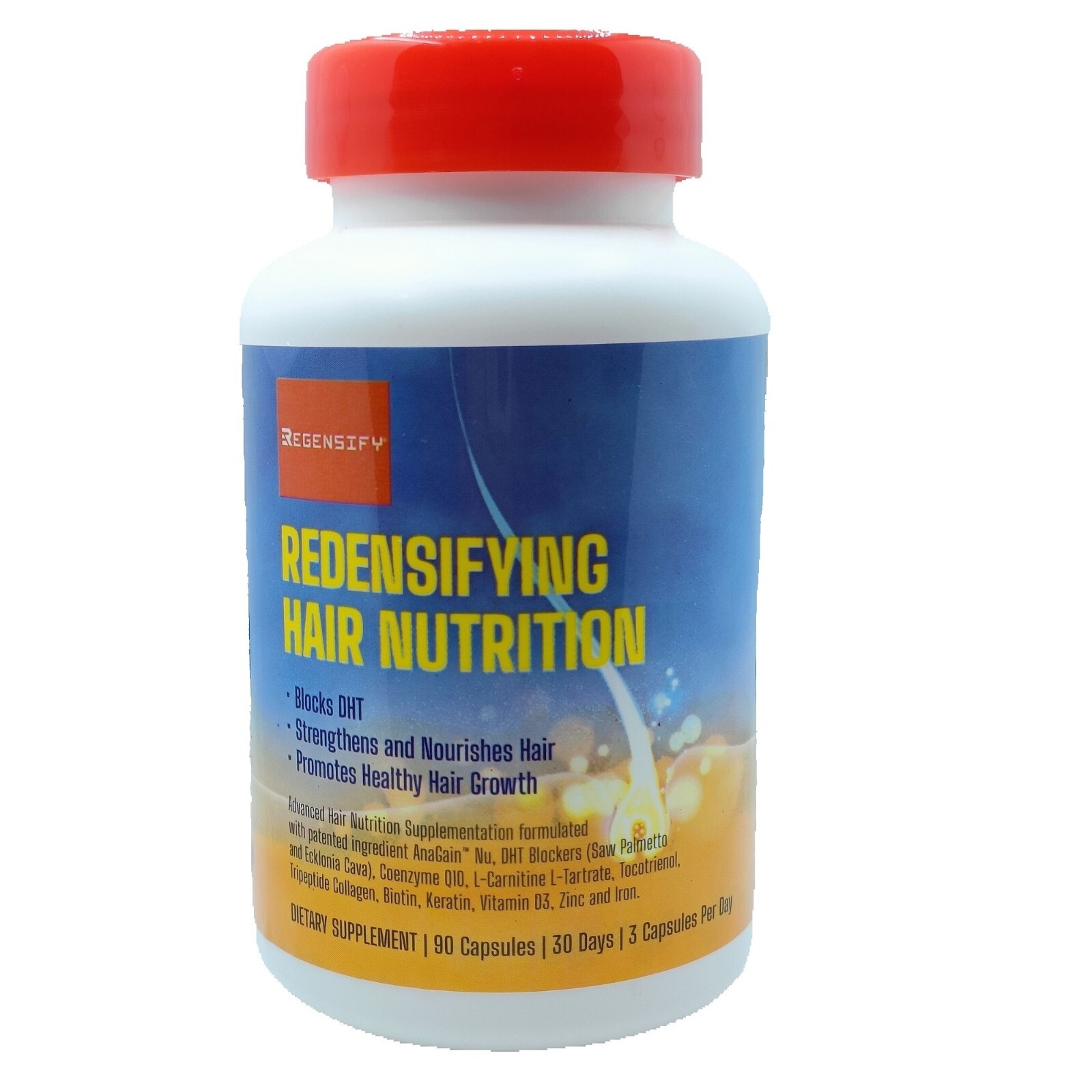 REGENSIFY Redensifying Hair Nutrition – AnaGain Nu with DHT Blocker Supplement