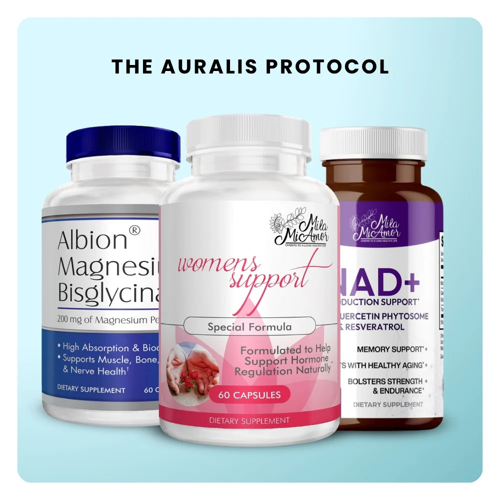 The Auralis Protocol | NAD+ Anti-Aging | Women’s Support| Magnesium Bisglycinate