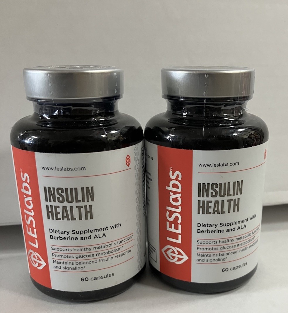 2 Pack * LES Labs Insulin Health – Dietary Supplements, 60 Caps Each – 120 Total