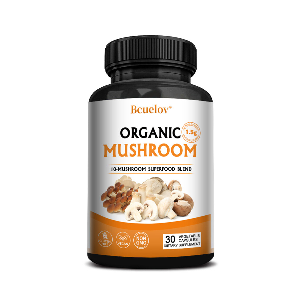 Organic Mushroom Capsules – Improve Brain Function – Immune Nervous System