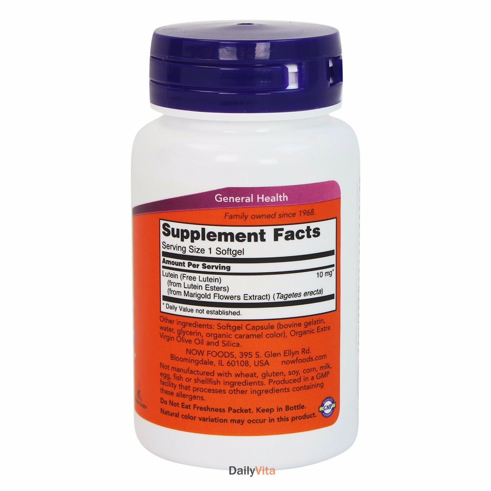 3 x NOW Lutein from Xangold 60 Softgels Eye Health Support