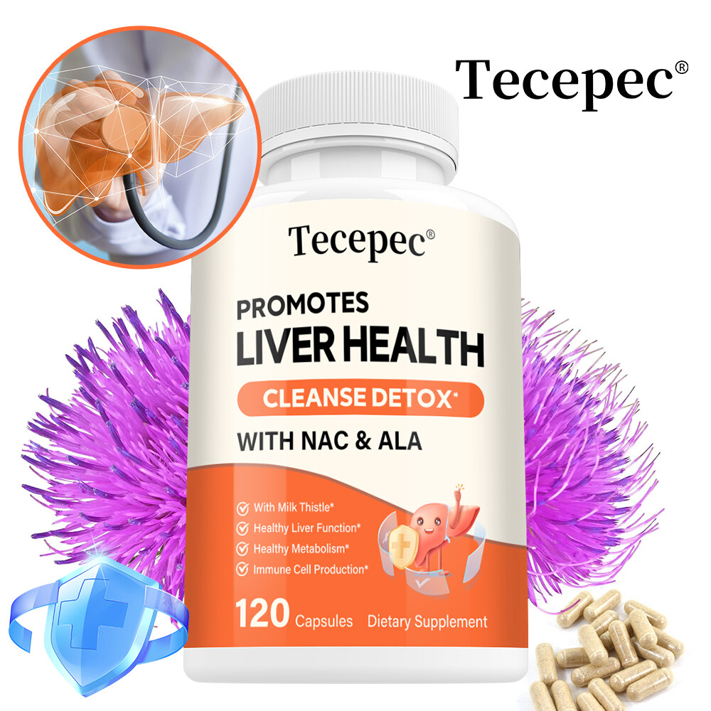 Liver Support, Cleanse Detox Repair Health Milk Thistle N-Acetyl L-Cysteine ALA
