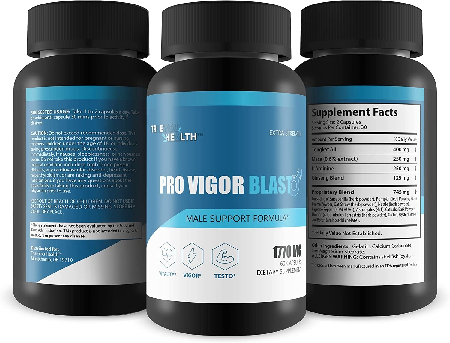 Pro Vigor Blast Pills – Our Best Tribulus Test Booster for Men – Energy, Stamina