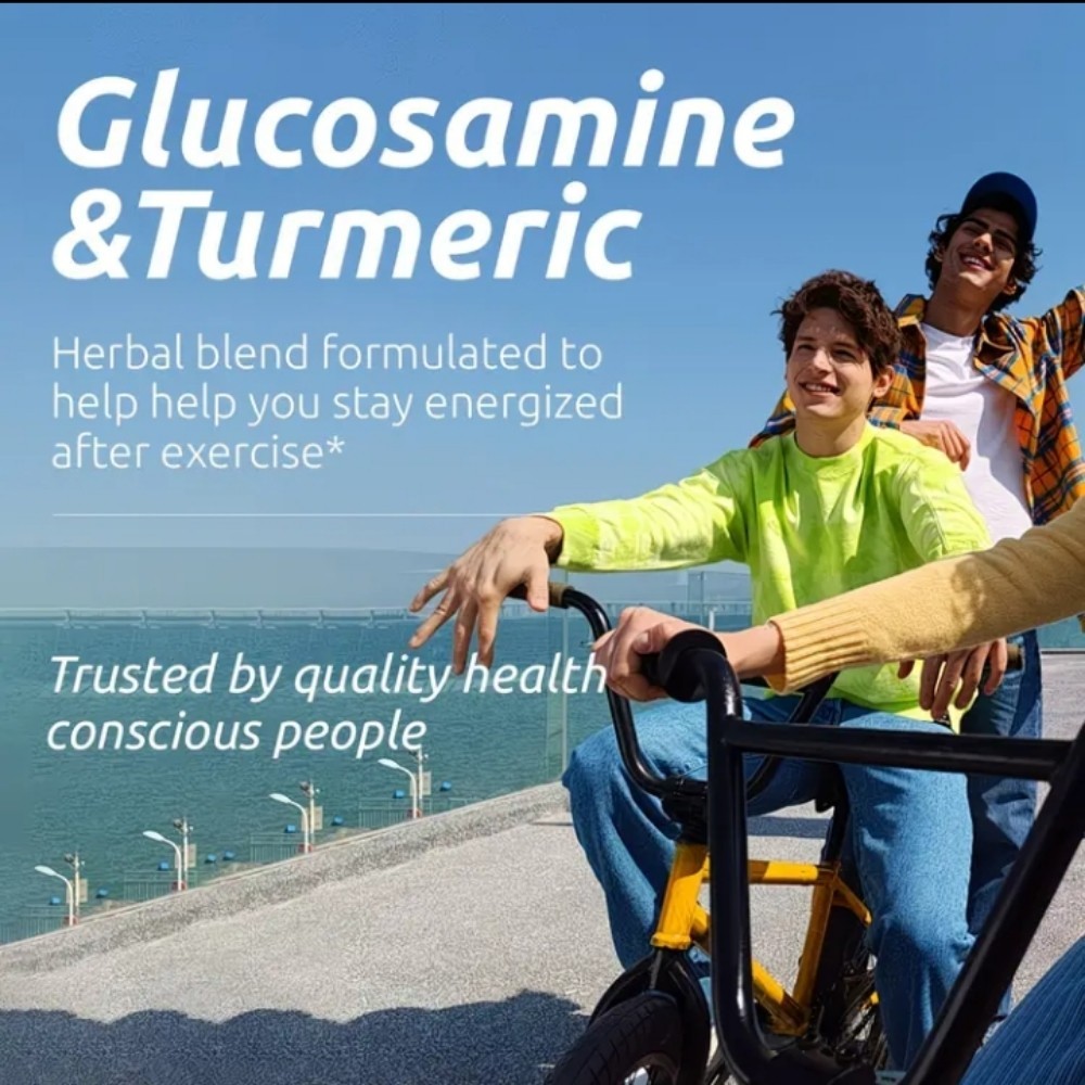 HiPlus Glucosamine MSM 3 Pack 3 Month Supply For Bone +Joint Pain Seniors