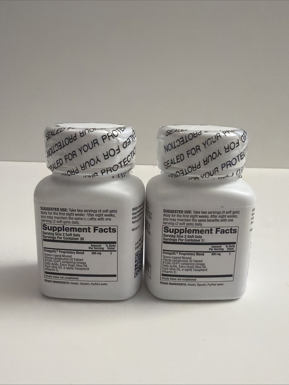 OmegaXL Joint & Muscle Support Dietary Supplement 60 Softgels 300mg Gluten Free