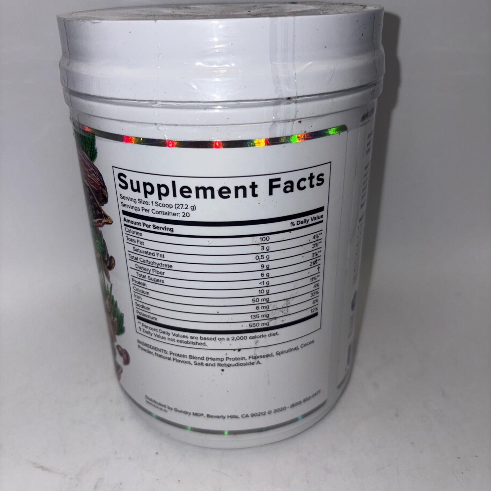 Gundry MD Proplant Complete VShake Chocolate 19.18 oz 20 servings Exp: 12/2026