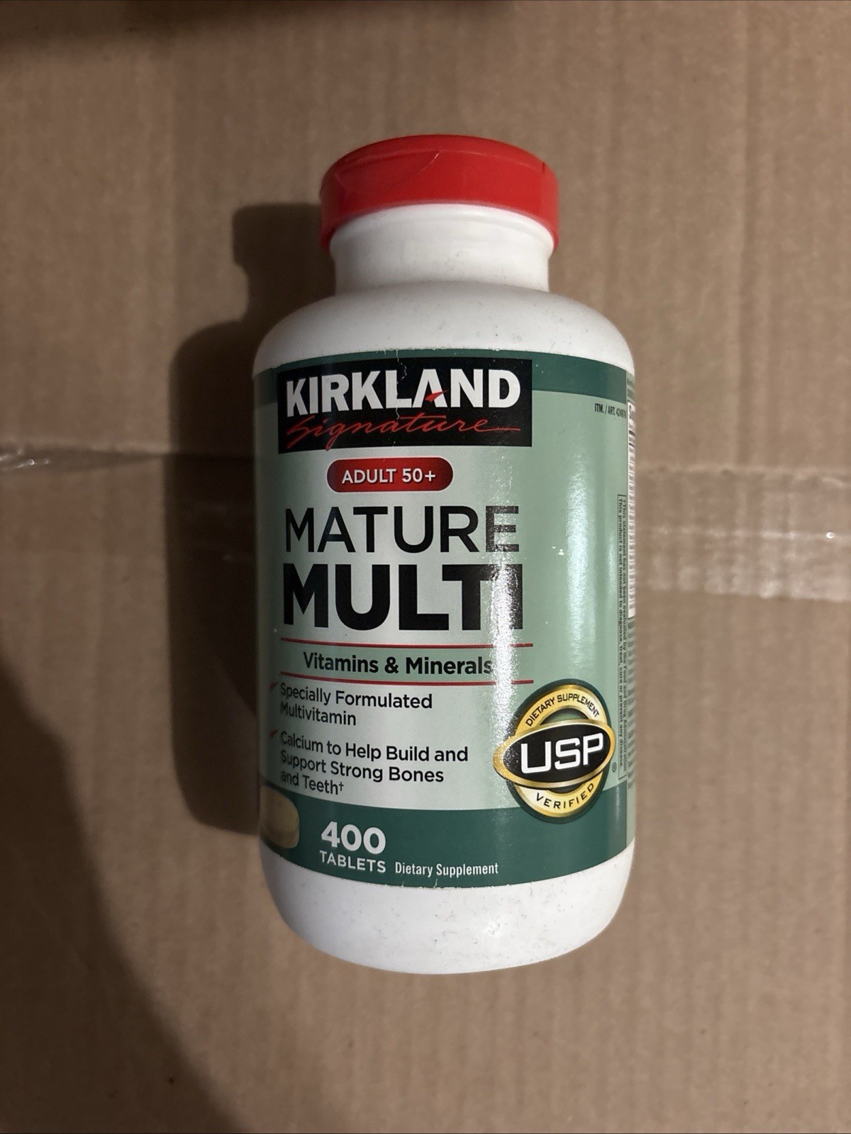 Kirkland Signature Adult 50+ Multivitamin Calcium USP 400 Tablets 9/26