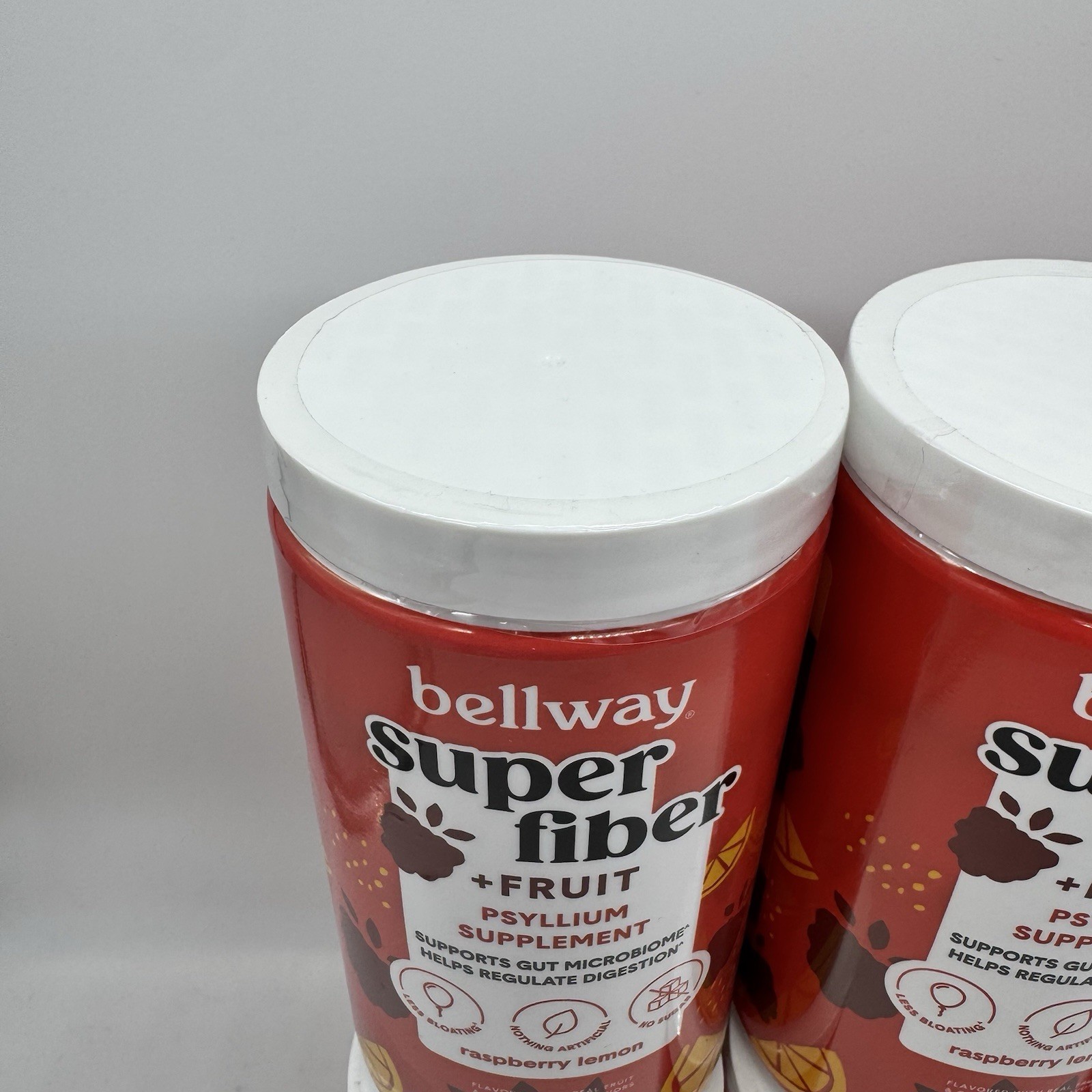 8 X Bellway Super Fiber + Fruit Psyllium Husk Raspberry Lemon 18 oz Each Fast