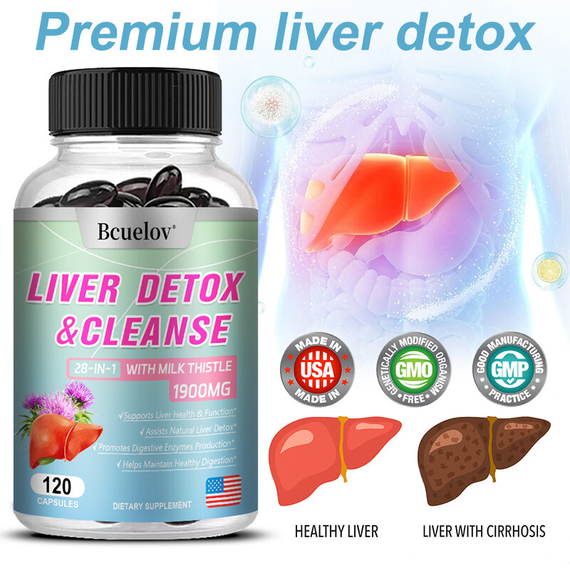 Milk Thistle Silymarin Artichoke Dandelion Choline – 120 Capsules – Liver Plus *