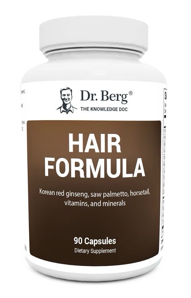 Dr. Berg Hair Formula All-in-One Vitamins for Hair Skin Nails 90 Capsules
