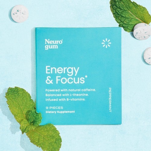 Neuro Mint Gum Boost Energy & Focus Caffeine Gum 2 Pack – 18 Peices