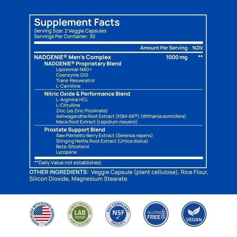 Selerb Liposomal-NAD+,CoQ10, Supplement for NAD+ Men-With L-Carnitine, L-Arginin