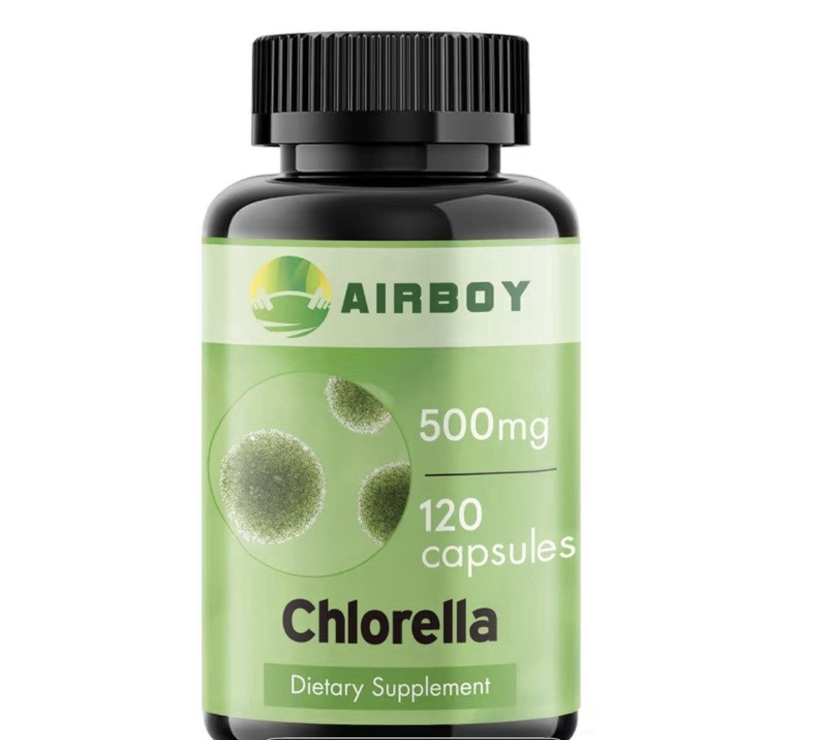 AIRBOY Chlorella 500mg 120 Capsules Antioxidant Dietary Supplement