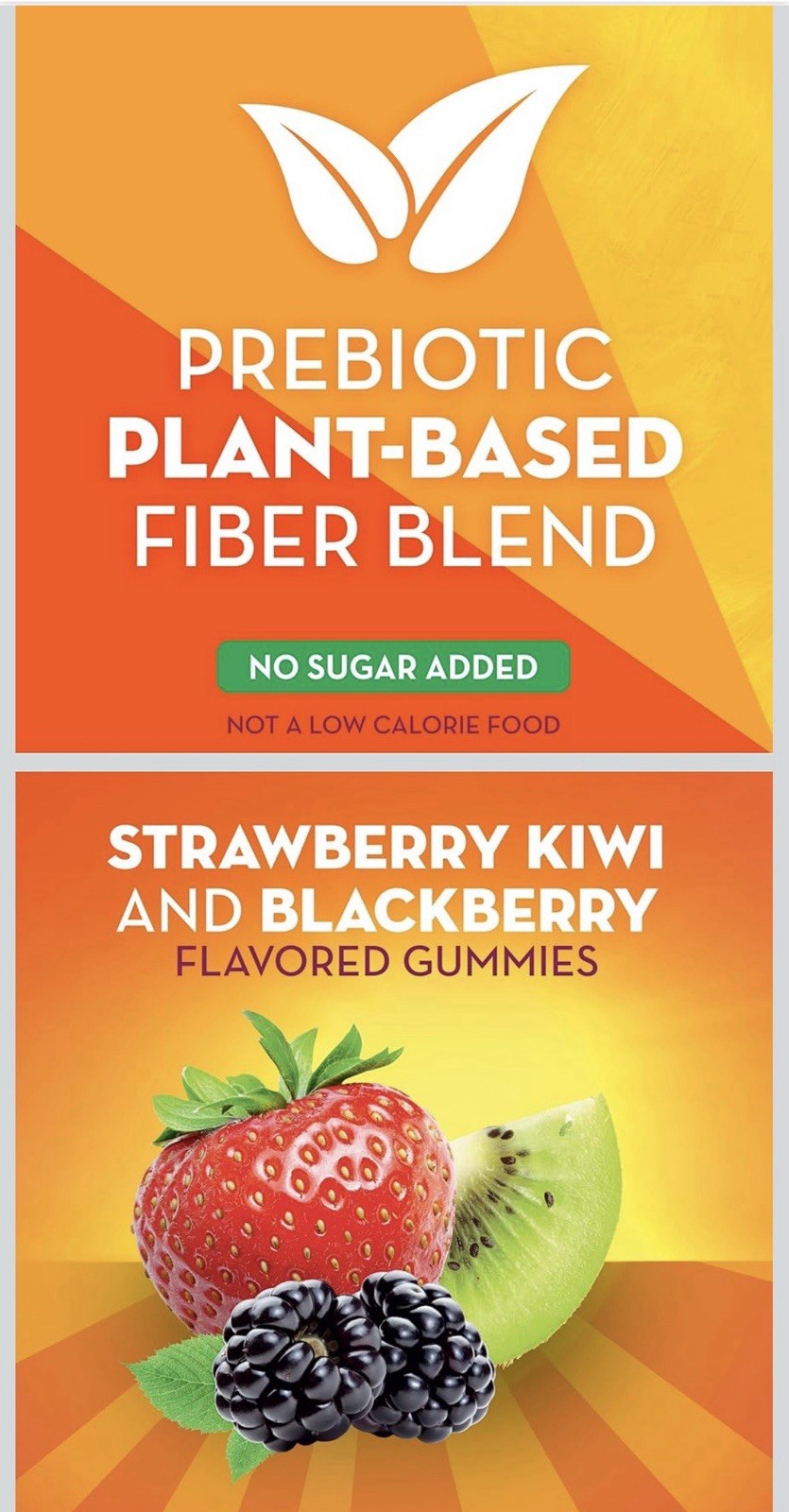 Metamucil Fiber + Probiotics No Sugar Added Gummies 90 Ct Strawberry Kiwi