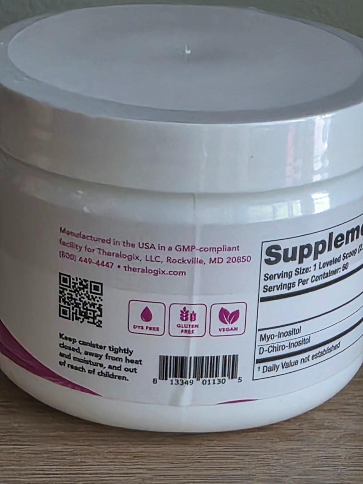 Theralogix Ovasitol Inositol Powder Supplement 133g Sealed EXP 11/30/2026