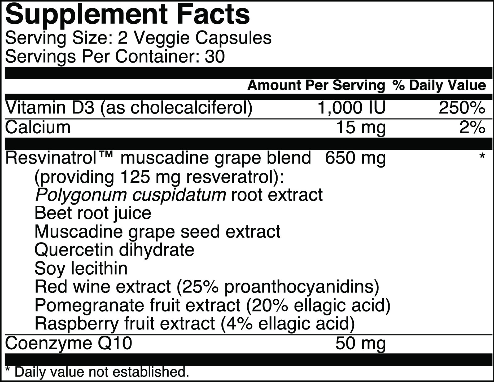 Resvinatrol Complete – Resveratrol – Supports Heart Health & More – 2 Pack