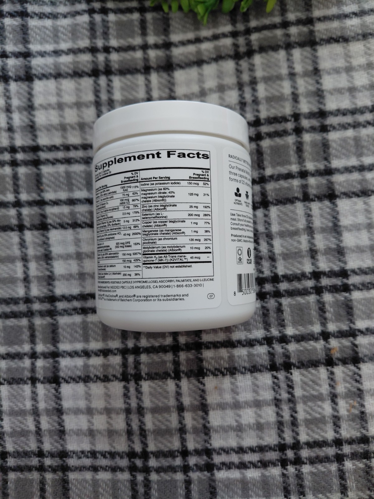 NEEDED. Prenatal Multi Multivitamin Citrus 90 Capsules Prenatal Support