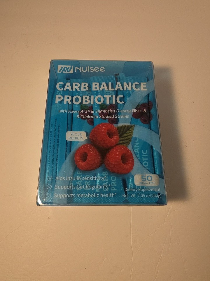 Nulsee Carb Balance Probiotic Fibersol-2 Dietary Supplement 20 x 5g – Brand New