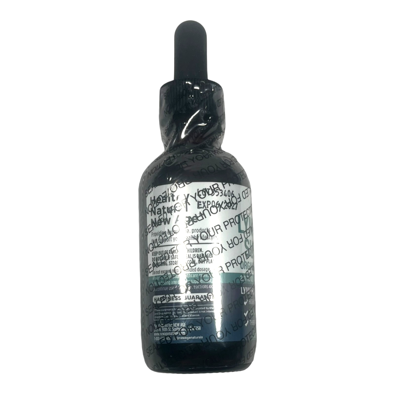 Organic Lymphatic Support Drainage Drops Herbal Cleanse and Immune Support 60ml