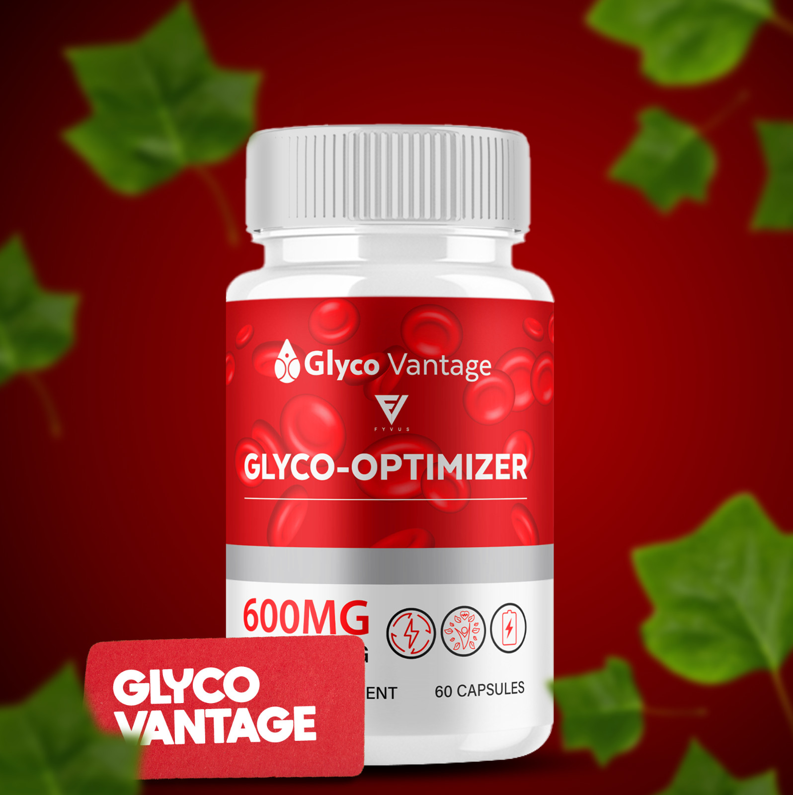 (3 Pack) Glyco Vantage Capsules, Glyco Vantage Glycogen Support (180 Capusles)