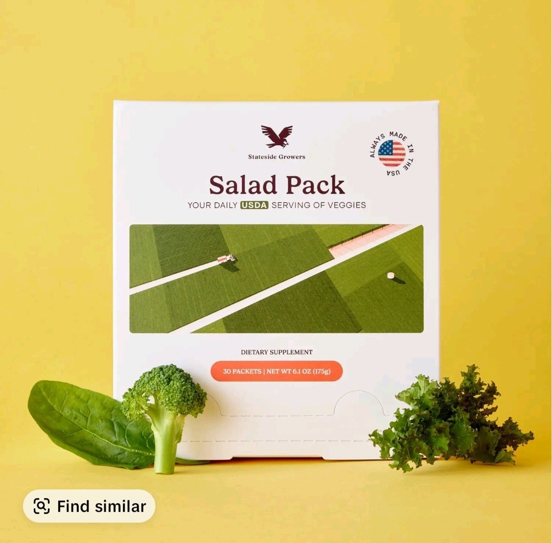 Stateside Growers Salad Pack Capsules for Digestive Health AM/PM Organic 30ct