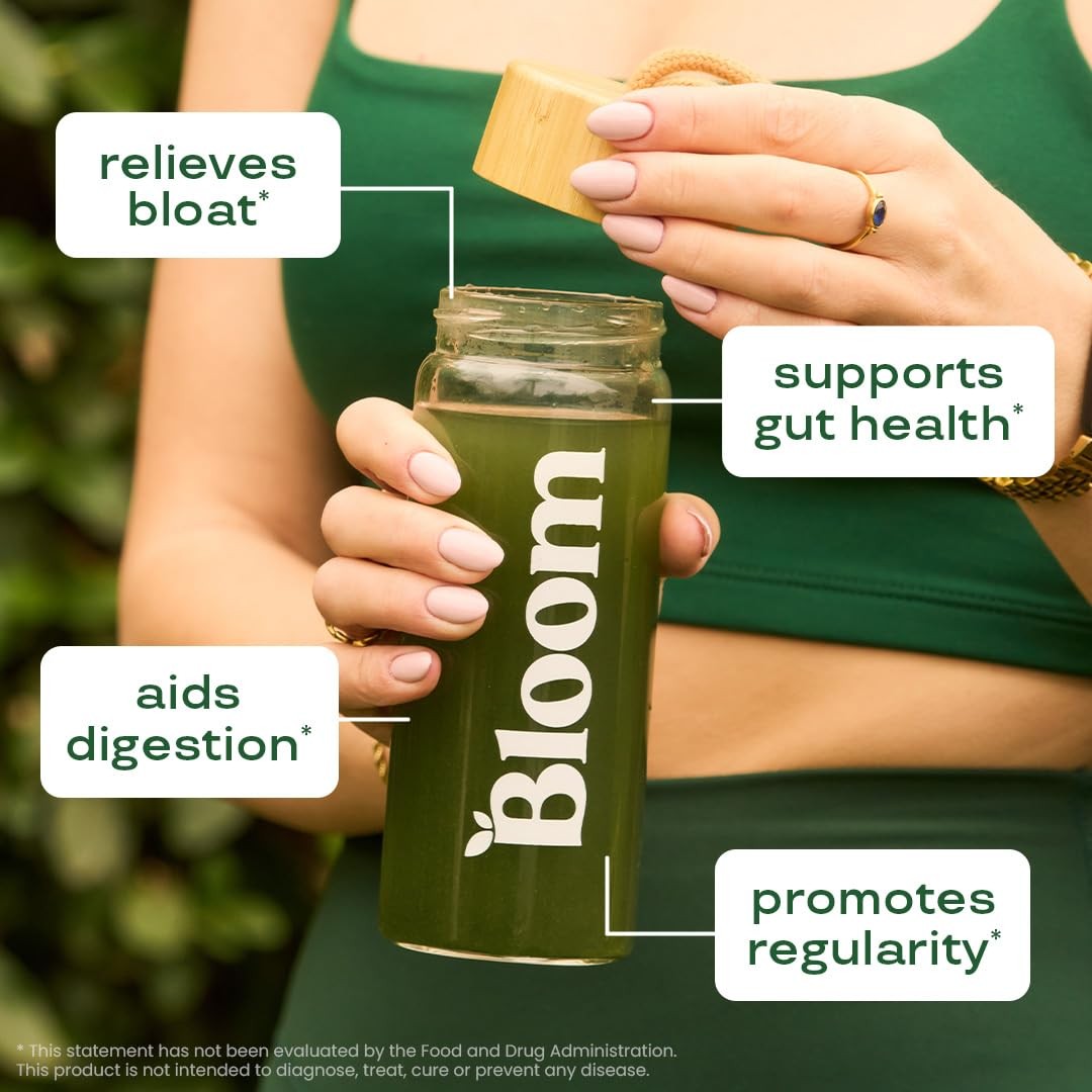 Bloom Nutrition Superfood Greens Powder, Digestive 30 Servings (Pack of 1)