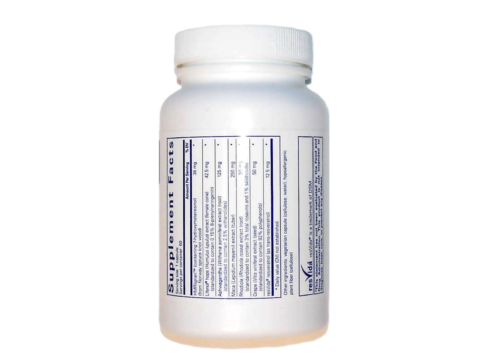 PURE ENCAPSULATIONS MENOVIVE MENOPAUSAL HEALTH AND COMFORT 60 CAPS EXP. 05/2025+