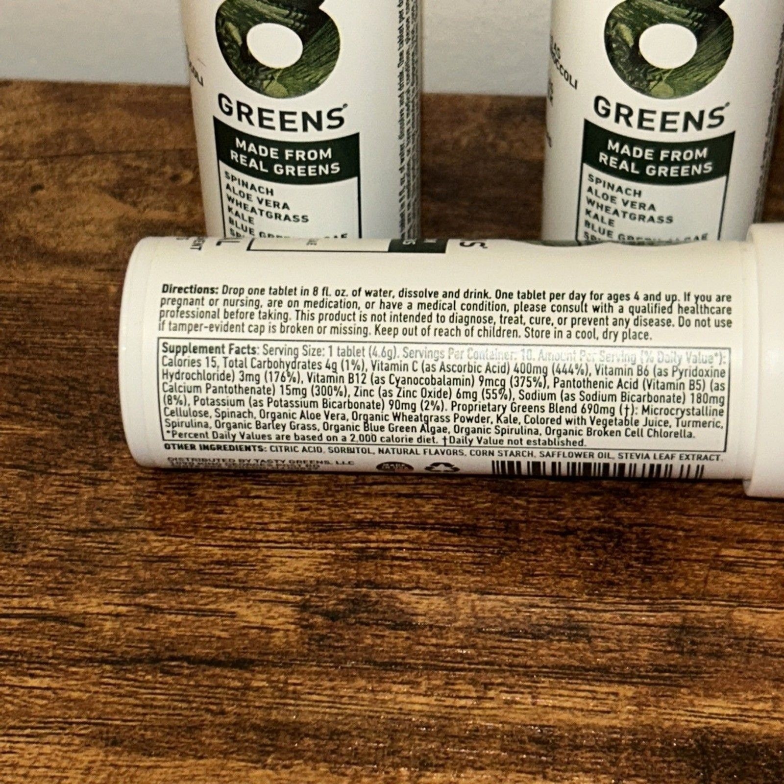 8 Greens Original 10 Tabs, Set of 6, Expires 1/2028