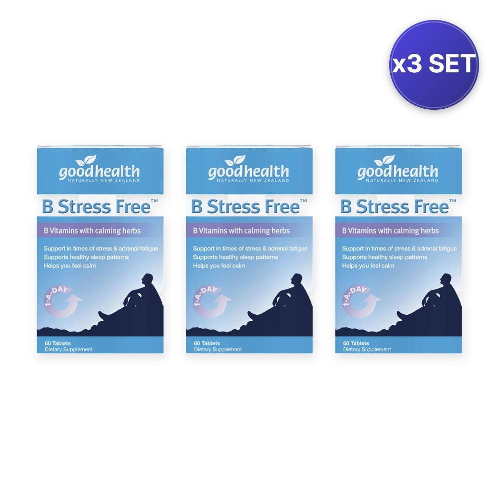 B Stress Free 60 Tabs – Daily Wellness Support – 3 Pack
