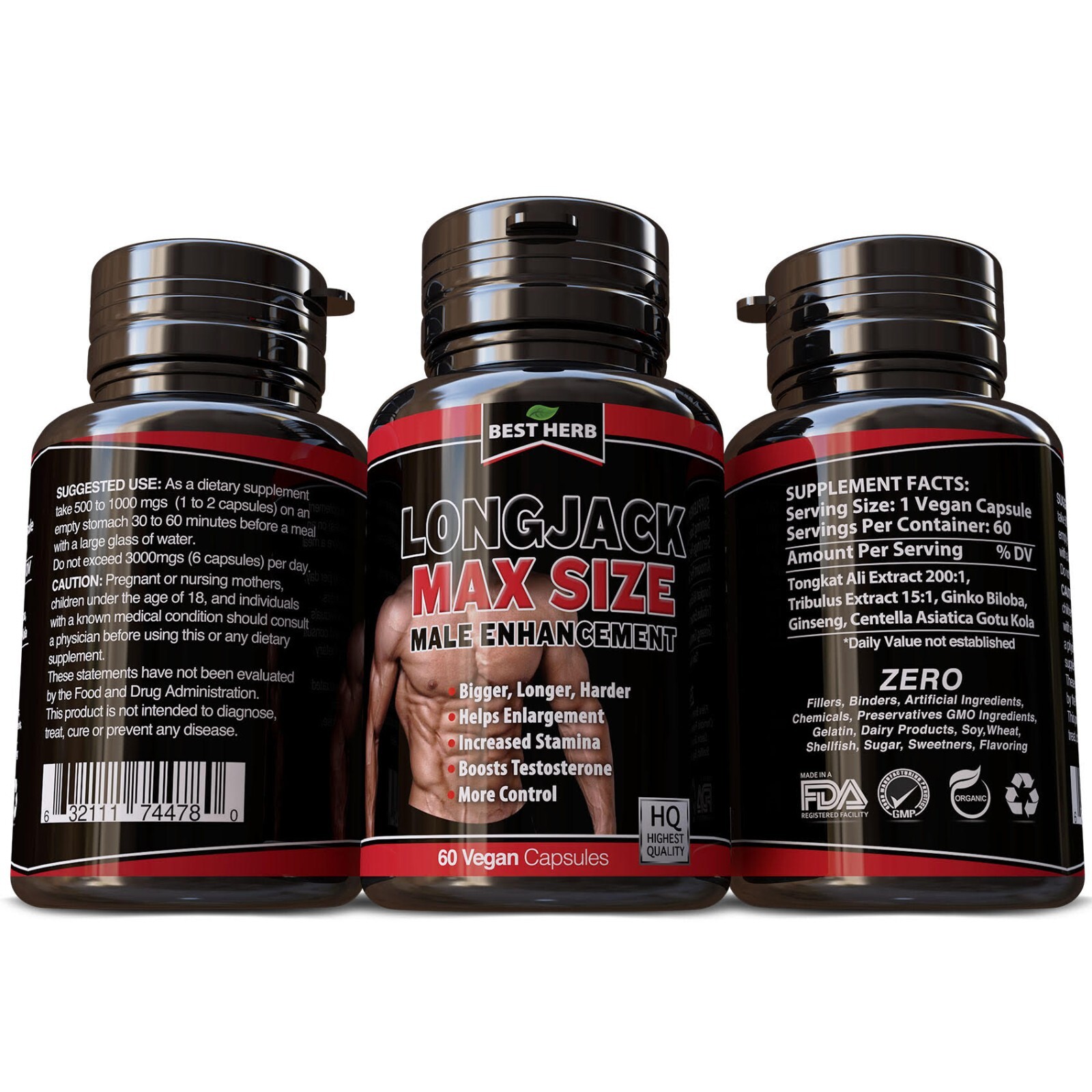 BEST Testosterone Booster for Men Boost Strength Stamina Muscle Mass Sex Drive