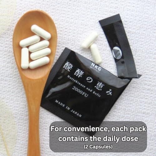 Nattokinase 2,000 FU and Kefir Supplement – Made in Japan – Patented Double