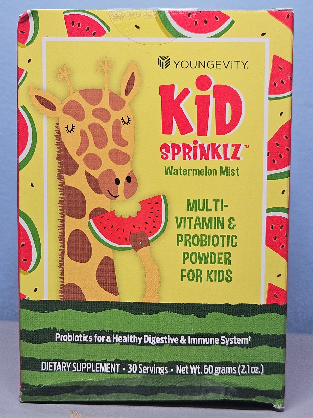 Youngevity Kid Sprinklz Watermelon Mist Vitamin 2.1 oz – New & Sealed Exp 1/2028