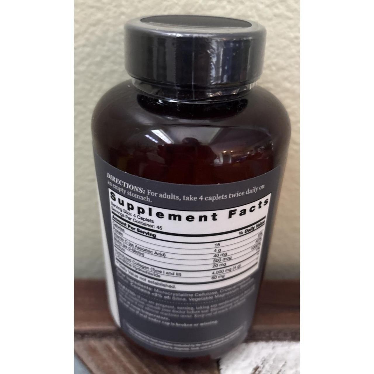 Vitamin World Hydrolyzed Collagen Peptides Vit C Biotin Healthy Hair Nail Skin