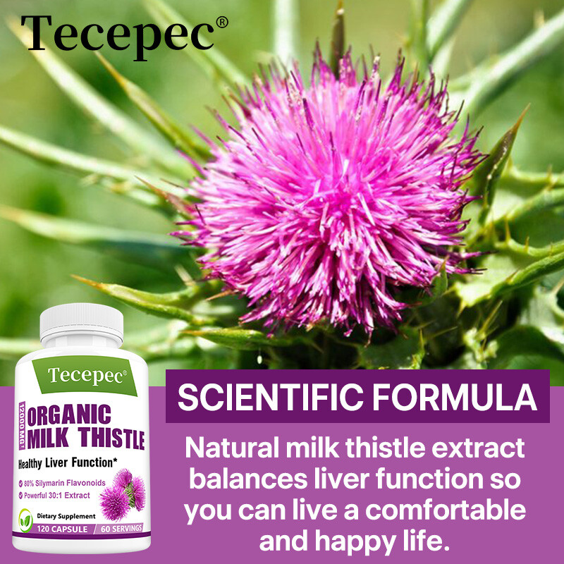 Organic Milk Thistle – 12,000mg Strength / Supports Liver Cleanse and Detox