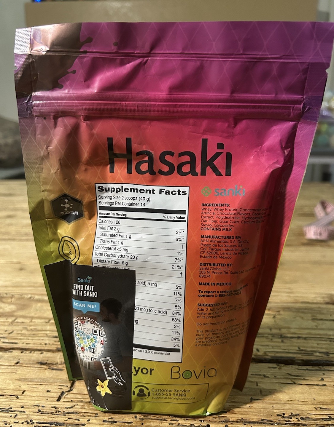 Sanki Hasaki Dietary Supplement Powder Chocolate Flavor 20oz