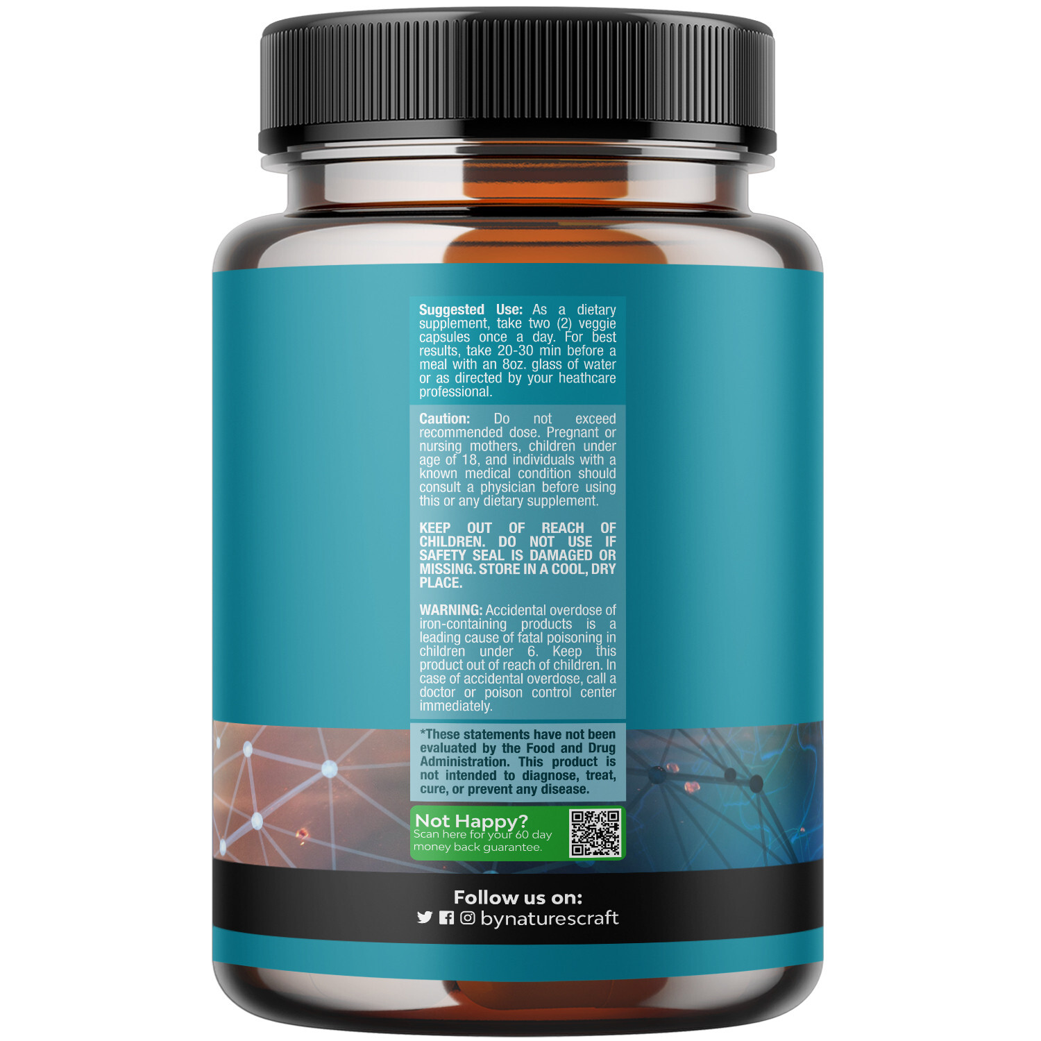 Advanced Nootropics Brain Supplement – Synergetic Mental Energy and Focus 60ct