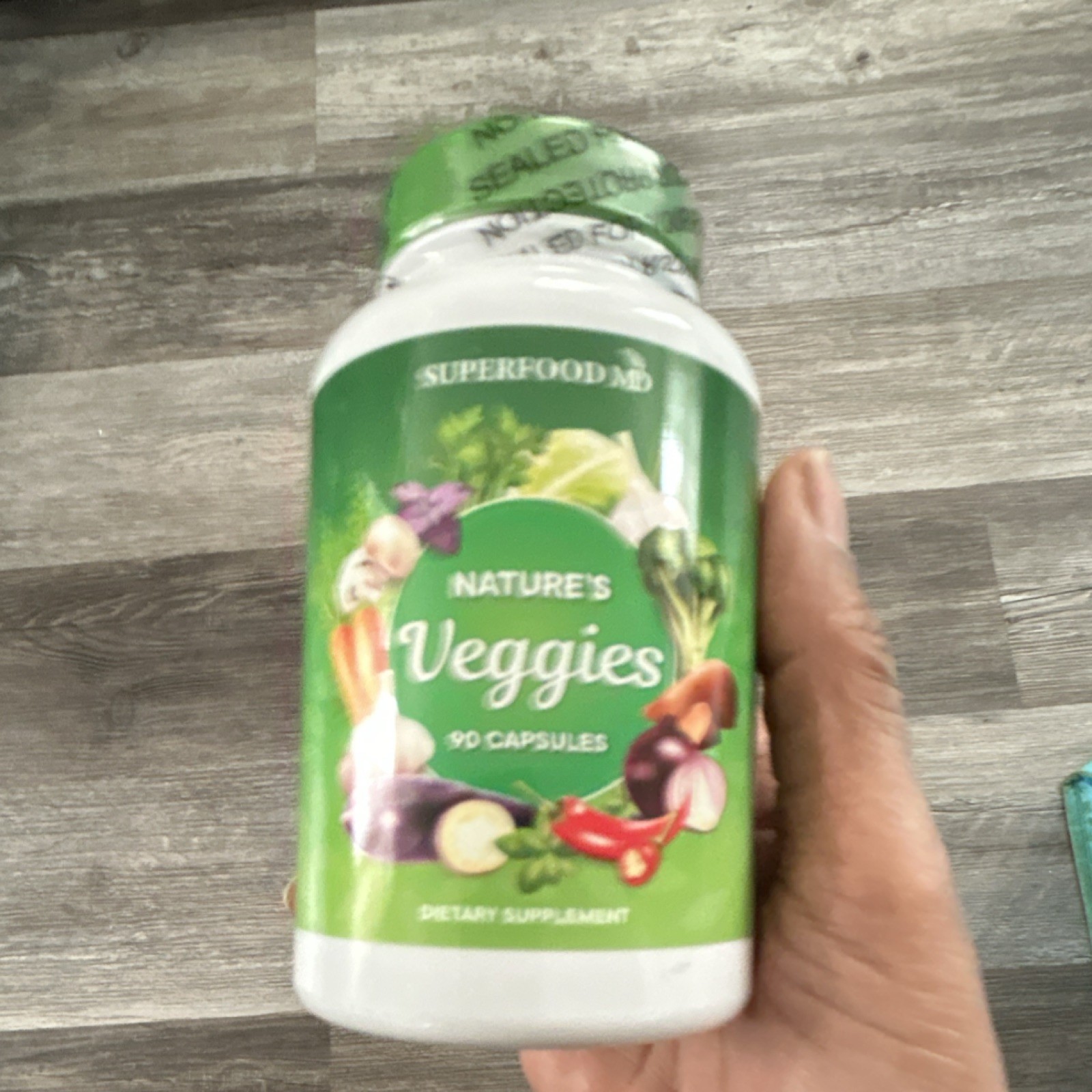 Superfood MD Fruits Veggies Capsules Vegetarian Non GMO Whole Blend 90