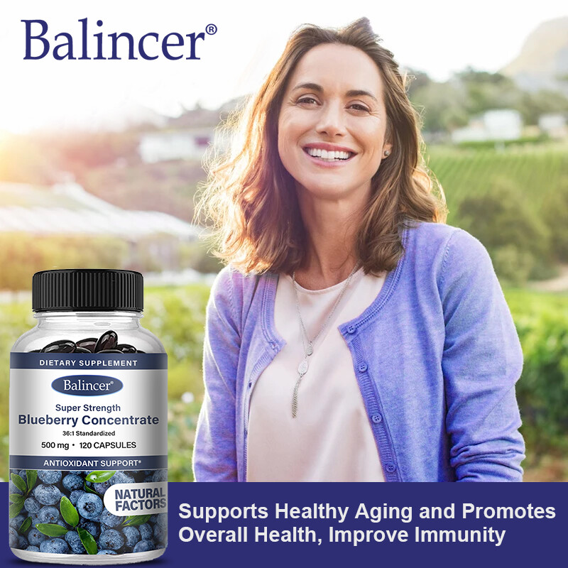 Blueberry Concentrate Supplement, Support Eye Health And Vision, Antioxidant