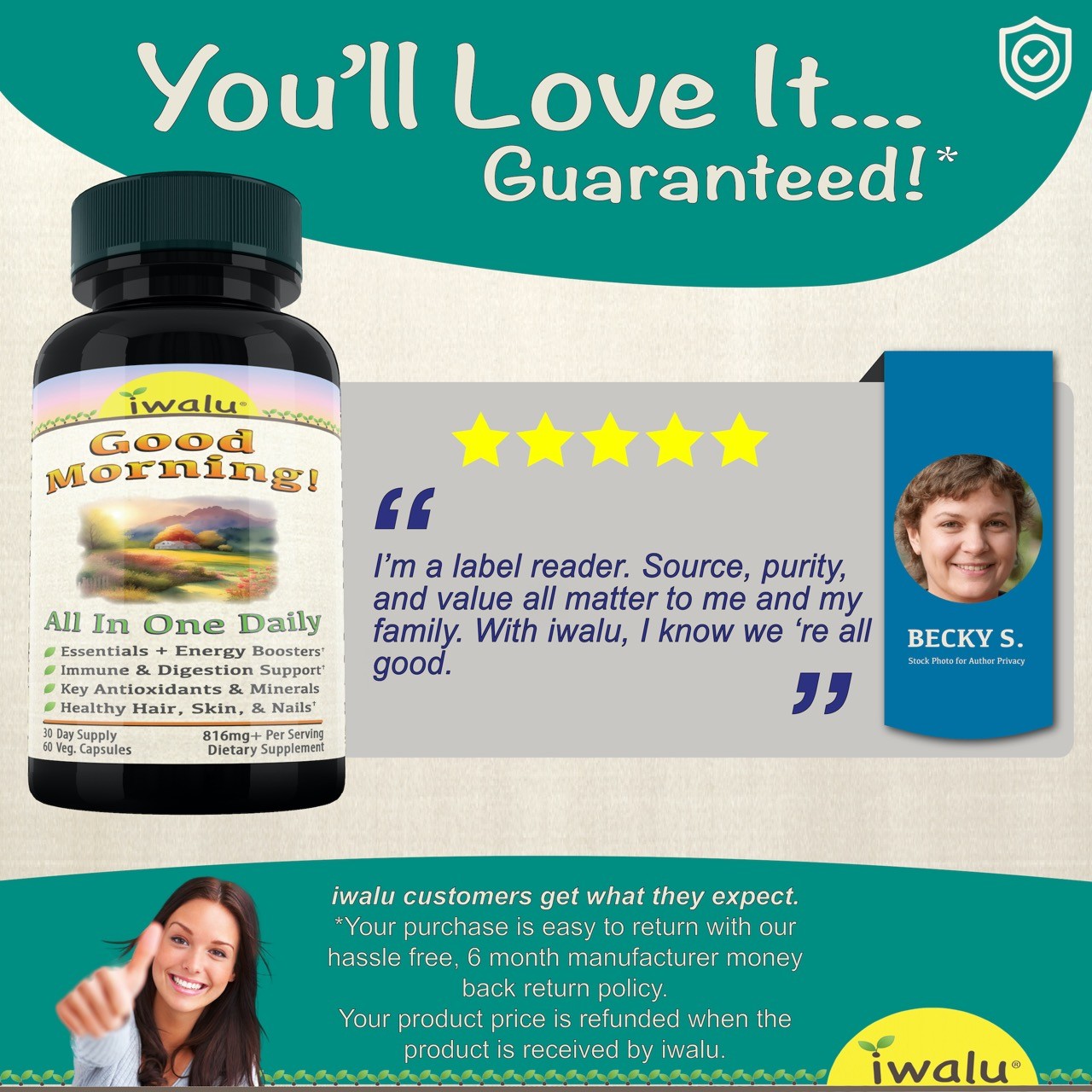 Best Methylated Multivitamin, IWALU (Official) *FAST FREE SHIPPING