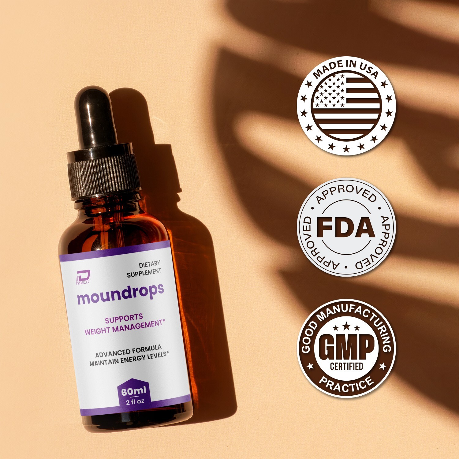 (5 Pack) Moundrops Liquid Drops – Moun drops Weight Management, Healthy Levels