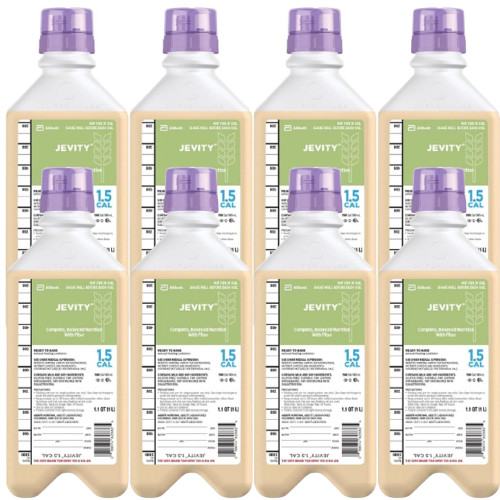 1L Jevity 1.5 Cal Nutrition 1000mL RTH With Fiber & Connector Cap – Pack of 8