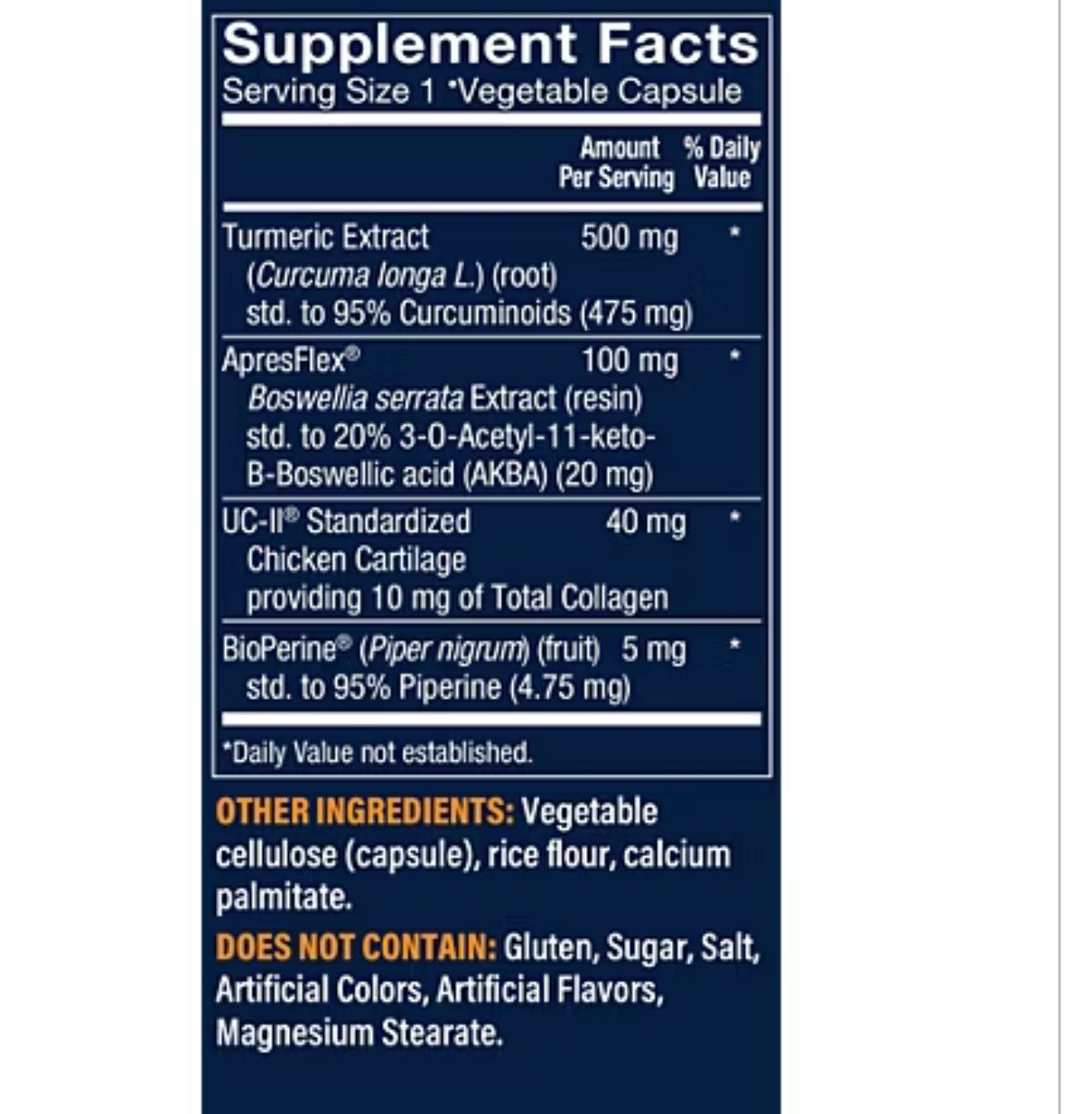 The Vitamin Shoppe ACTIVEFLEX ONE 60 Capsules ( 60 Servings ) BEST BY 6/26