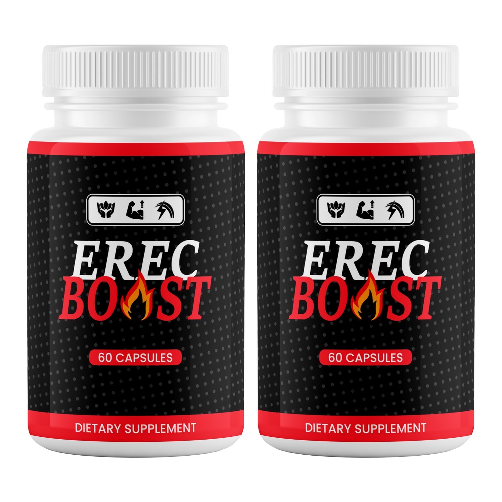 (Pack of 2) Erec Boost Pills for Men ED Maximize Energy Vitality & Stamina 60 Ct